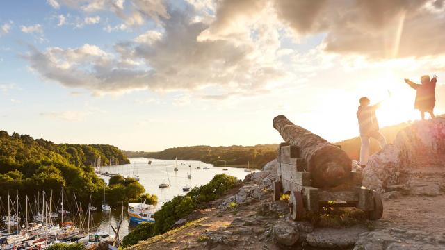 Coucher du soleil sur les hauteurs de la Roche-Bernard