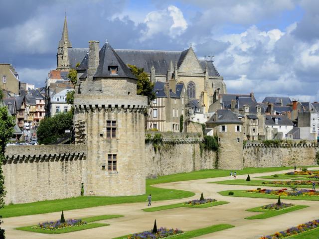 Remparts de la ville de Vannes en Morbihan