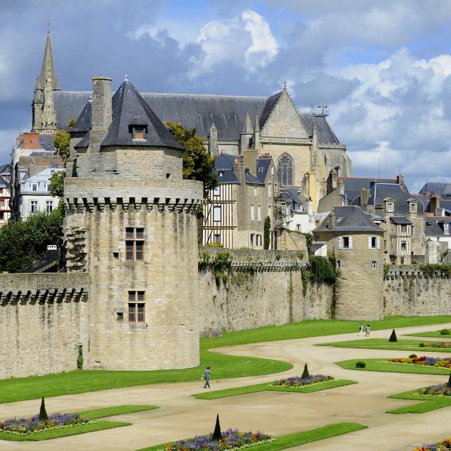Remparts de la ville de Vannes en Morbihan