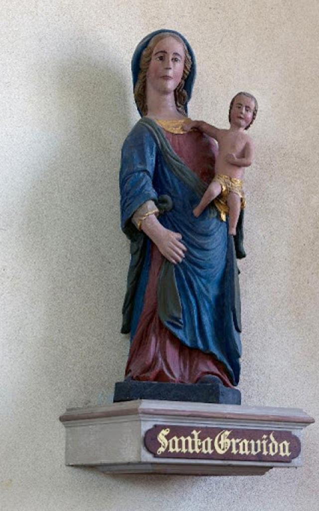 Statue Santa Gravida Saint Gravé