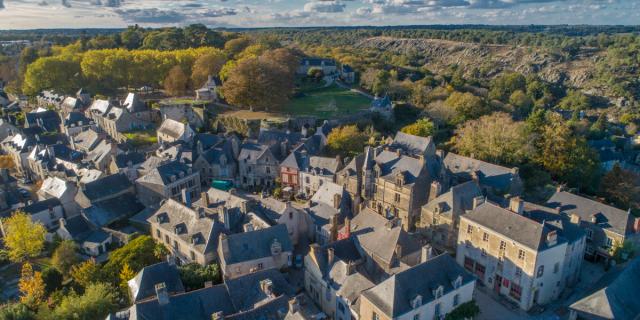 Rochefort-en-Terre vue du ciel