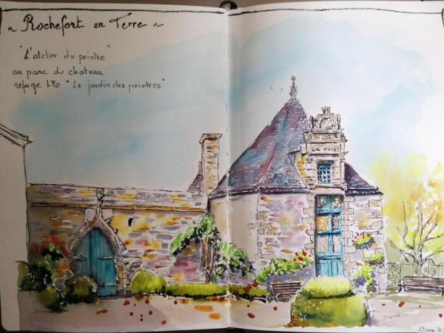Croquis Château De Rochefort En Terre