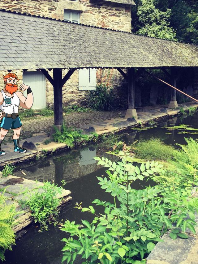 Búsqueda del tesoro Rochefort-en-Terre - lavadero