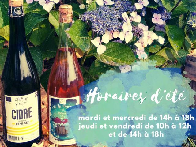 Atelier De La Pepie Horaires Ete 2023 Vente Directe