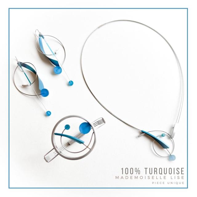 Bijoux Contemporains Mademoiselle Lise Galerie Za 100 Turquoise