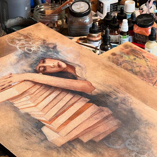 Peinture Lise - Galerie ZA - Atelier