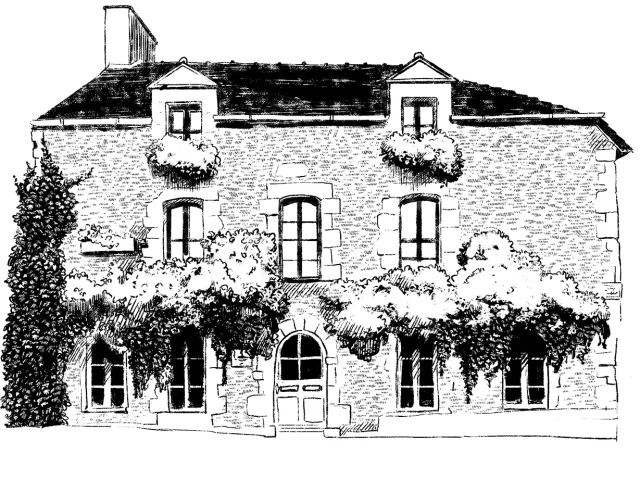 Maison De Justice Rochefort En Terre Facade 1 Illustration Carine Hinder