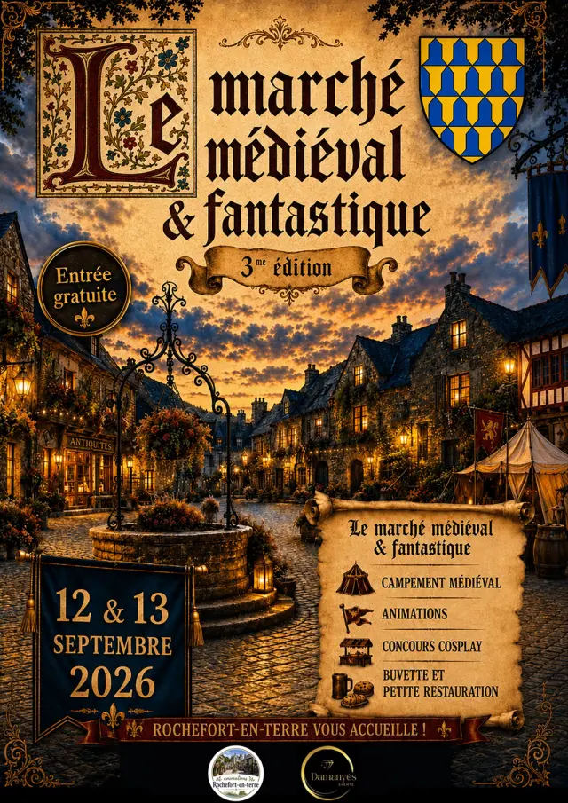 Affiche Marche Medieval Fantastique 2026 Rochefort En Terre